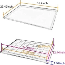 Dog Crate Tray Replacement 35.4"*23.42" - Sturdy, Prevents Flow Over - Perfect For Pet Cages -Dog Supplies Store 41Td1NEI9uL