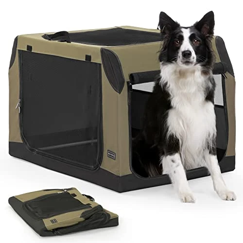 Petsfit Soft Dog Crate With Tilt Angle, 36" L X 24" W X 23" H Fit For Car Seats And Trunks, Multiple Carrying Options, Ideal For Dog Travel 1 Petsfit Soft Dog Crate With Tilt Angle, 36" L X 24" W X 23" H Fit For Car Seats And Trunks, Multiple Carrying Options, Ideal For Dog Travel