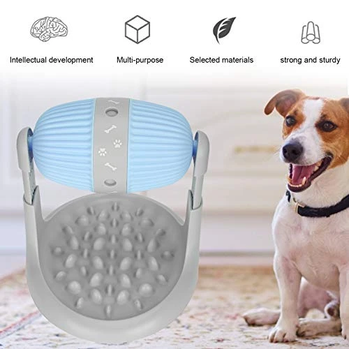 Pet Chewing Toy, Dog Training Leakage Food Toy TPR Ball Rolling Slow Feeder Food Bowl For Cat Dog(Blue) 2 Pet Chewing Toy, Dog Training Leakage Food Toy TPR Ball Rolling Slow Feeder Food Bowl For Cat Dog(Blue) - Image 2