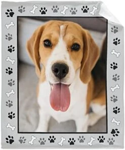 Personalized Dog Paws Blanket With Picture&Name For Pet Lover,Soft Fleece Flannel Blanket Pet Dog Lover Gift | Cat Lover Gift | Dog Mom |Cat Lady |Mother Gifts 60"x50" For Teens -Dog Supplies Store 41VQ6WT8RQL. AC