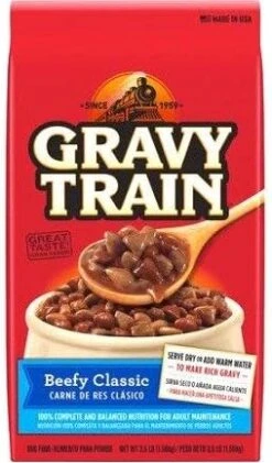 Gravy Train Beefy Classic Dry Dog Food, 3.5 Lb -Dog Supplies Store 41VZ4HE5DML. AC