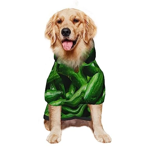 Cucumber Vegetables Green Food Pet Dog Hoodie Costume Pets Wear Hoodies Winter Coat Cloth Sweaters Sweatshirts Jacket Pullover 3 Cucumber Vegetables Green Food Pet Dog Hoodie Costume Pets Wear Hoodies Winter Coat Cloth Sweaters Sweatshirts Jacket Pullover - Image 3