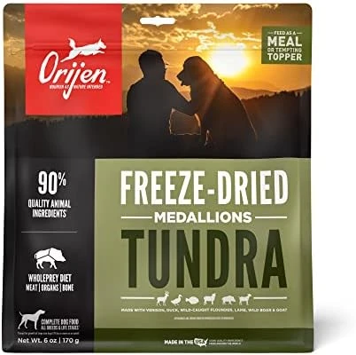 ORIJEN Original Freeze Dried Medallions, Grain Free Dry Dog Food And Topper, WholePrey Ingredients, 16 Oz 10 ORIJEN Original Freeze Dried Medallions, Grain Free Dry Dog Food And Topper, WholePrey Ingredients, 16 Oz - Image 10