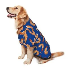 Shrimp Pattern Sea Food Pet Dog Hoodie Costume Pets Wear Hoodies Winter Coat Cloth Sweaters Sweatshirts Jacket Pullover -Dog Supplies Store 41WfdY59PHL