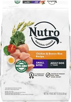 Nutro Natural Choice Adult Small Bites Dry Dog Food, Chicken & Brown Rice Recipe Dog Kibble, 5 Lb. Bag -Dog Supplies Store 41X Ar1TRL. AC