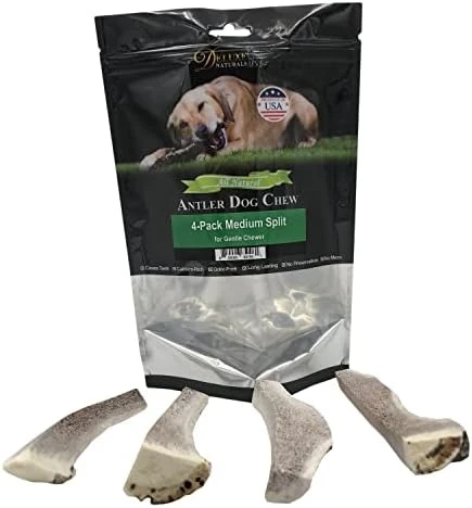 Deluxe Naturals Elk Antler Chews For Dogs | Naturally Shed USA Collected Elk Antlers | All Natural A-Grade Premium Elk Antler Dog Chews | Product Of USA, 1-LB Pack Large Cuts 8 Deluxe Naturals Elk Antler Chews For Dogs | Naturally Shed USA Collected Elk Antlers | All Natural A-Grade Premium Elk Antler Dog Chews | Product Of USA, 1-LB Pack Large Cuts - Image 8