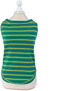 Striped Dog Shirt Rainbow Color Pet Clothes For Small Medium Dogs Shirt Puppy Pet Clothing For Dogs Vest A4 M -Dog Supplies Store 41XIDYqYzfL. AC 1