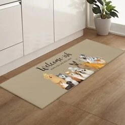 Savannan Runner Rugs And Mats,7871 Pcs Welcome Bulldog Cute Black Dog Pet Footprint Animal Brown Non Slid,Absorbent Kitchen Rug,Rubber Dots Backing Indoor Door Mat,Standing Mat 19.7x47.2 Inch 21 Savannan Runner Rugs And Mats,7871 Pcs Welcome Bulldog Cute Black Dog Pet Footprint Animal Brown Non Slid,Absorbent Kitchen Rug,Rubber Dots Backing Indoor Door Mat,Standing Mat 19.7x47.2 Inch -Dog Supplies Store 41XROzG2LL. AC