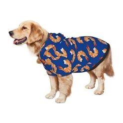 Shrimp Pattern Sea Food Pet Dog Hoodie Costume Pets Wear Hoodies Winter Coat Cloth Sweaters Sweatshirts Jacket Pullover -Dog Supplies Store 41ZA10I8LkL
