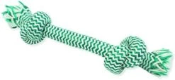 Mammoth Flossy Chews Extra Fresh 3 Knot Tug – Premium Cotton-Poly Yarn With Dental Floss Tug Toy For Dogs – Interactive Dog Rope Toy – Tug Dog Chew Toy For Large Dogs - Large, 25” -Dog Supplies Store 41ZC5fSBFEL. AC