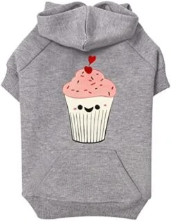GENERIC Funny Cupcake Dog Hoodie With Pocket - Kawaii Food Dog Coat - Cute Dog Clothing - Gray, M 19 GENERIC Funny Cupcake Dog Hoodie With Pocket - Kawaii Food Dog Coat - Cute Dog Clothing - Gray, M -Dog Supplies Store 41ZXjyVtV9L. AC
