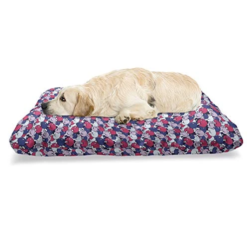 Ambesonne Colorful Pet Bed, Natural Theme Cartoon Mushrooms Pattern In Doodle Style Woodland Food Art, Chew Resistant Pad For Dogs And Cats Cushion With Removable Cover, 24" X 39", Multicolor 1 Ambesonne Colorful Pet Bed, Natural Theme Cartoon Mushrooms Pattern In Doodle Style Woodland Food Art, Chew Resistant Pad For Dogs And Cats Cushion With Removable Cover, 24" X 39", Multicolor