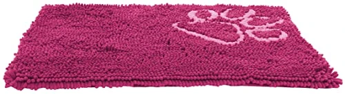 Pet Life Fuzzy Quick-Drying Anti-Skid And Machine Washable Dog Mat, Pink 1 Pet Life Fuzzy Quick-Drying Anti-Skid And Machine Washable Dog Mat, Pink