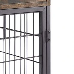 Furnished Wooden Dog Crate End Table, Small Dog Crate Furniture, Storage Console With Pull-Out Drawer, Furnished Dog Cage (Rustic Brownn, 19.69" W X 22.83" D X 26.97" H) 10 Furnished Wooden Dog Crate End Table, Small Dog Crate Furniture, Storage Console With Pull-Out Drawer, Furnished Dog Cage (Rustic Brownn, 19.69" W X 22.83" D X 26.97" H) -Dog Supplies Store 41aoiXPFRgL