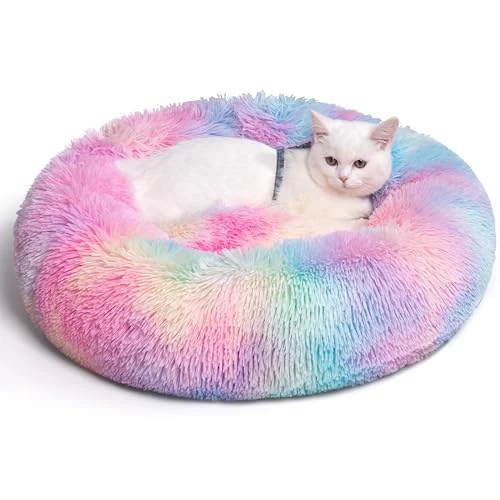 Somkaco Collapsible Dog Food Container 30Lbs + Donut Calming Dog Bed 24inch 1 Somkaco Collapsible Dog Food Container 30Lbs + Donut Calming Dog Bed 24inch