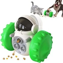 Pet Treat Dispensing Puzzle Slow Feeder Toys For Small And Medium Dogs,Fun Multifunction Interactive Chase Dog Cat Toys,Pet Leaky Food Tumbler Toy, Great Alternative To Dog Bowl For Dogs (Yellow) -Dog Supplies Store 41bwQn3fFSL. AC