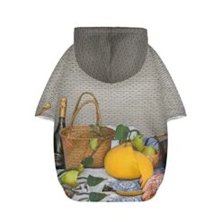 DDFS Grey French Bulldog Costume Cute Dog Costume With 2 Halloween Pet Bandana, Small Dog Shirts Pet Cold Weather Coat Puppy Hoodies Doggy Apparel Cat Pullover Soft Dogs Outfit Print Food On The Table -Dog Supplies Store 41c0IrwArPL