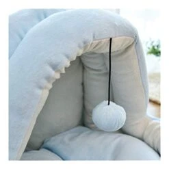 YangYan Removable Cat Bed House Kennel Nest Pet Nest Sofa With Ball Toys Dog Kennel Sofa House Cushion Cat Pet Products Kitten Bed (Color : Dark Blue, Size : M)