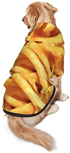 Fries Pattern Fast Food Pet Dog Costume Large Pets Wear Hoodies Winter Small Medium Cats Coat Sweaters Jacket Pullover 6 Fries Pattern Fast Food Pet Dog Costume Large Pets Wear Hoodies Winter Small Medium Cats Coat Sweaters Jacket Pullover - Image 6