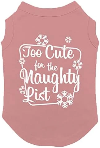 Too Cute For The Naughty List - Adorable Dog Shirt (Dark Gray, Small) 9 Too Cute For The Naughty List - Adorable Dog Shirt (Dark Gray, Small) - Image 9