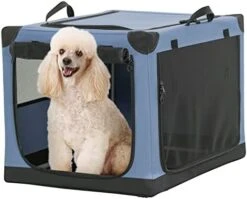 Petsfit Soft Dog Crate With Tilt Angle, 36" L X 24" W X 23" H Fit For Car Seats And Trunks, Multiple Carrying Options, Ideal For Dog Travel 26 Petsfit Soft Dog Crate With Tilt Angle, 36" L X 24" W X 23" H Fit For Car Seats And Trunks, Multiple Carrying Options, Ideal For Dog Travel -Dog Supplies Store 41dC5uOXSqL. AC
