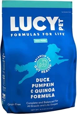 Lucy Pet Products Duck, Pumpkin, And Quinoa, 4.5 Lb, Model:850657006494