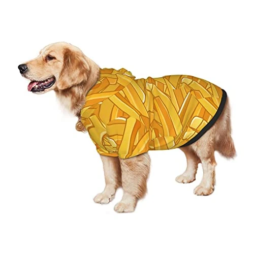 Fries Pattern Fast Food Pet Dog Hoodie Costume Pets Wear Hoodies Winter Coat Cloth Sweaters Sweatshirts Jacket Pullover 4 Fries Pattern Fast Food Pet Dog Hoodie Costume Pets Wear Hoodies Winter Coat Cloth Sweaters Sweatshirts Jacket Pullover - Image 4