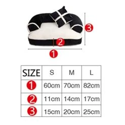 SENERY Four Seasons Warm Chihuahua Small Dog Bed Luxury Pet Dog Sofa With Pillow Detachable Wash Soft Fleece Cat Bed -Dog Supplies Store 41et4VMHtHL