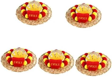 5pcs Cat Dog Straw Hat Trendy Hats Summer Clothing Dresses Trendy Pet Costume Hat Pet Cosplay Costume Small Animals Hat Hats For Dog Wear-Resistant Pet Hat Delicate Cat Hat Food 8 5pcs Cat Dog Straw Hat Trendy Hats Summer Clothing Dresses Trendy Pet Costume Hat Pet Cosplay Costume Small Animals Hat Hats For Dog Wear-Resistant Pet Hat Delicate Cat Hat Food - Image 8