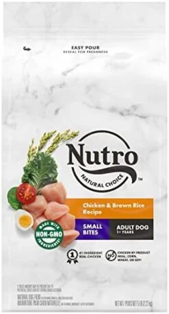 Nutro Natural Choice Adult Small Bites Dry Dog Food, Chicken & Brown Rice Recipe Dog Kibble, 5 Lb. Bag -Dog Supplies Store 41fVn5feEPL. AC