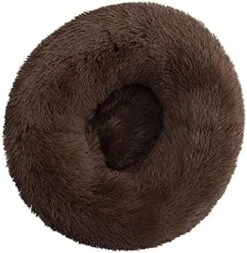 UNOVAP Pet Mat Donut Furry Pet Bed Round Mat Small Medium-Sized Animals Sleep With The Mat (Color : Apricot, Size : S 40CM) -Dog Supplies Store 41fYYCi0 ML. AC