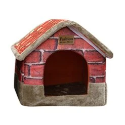 SENERY Vintage Brick Portable Indoor Pet Bed Soft Warm Dog House Comfortable Eco-Friendly Cat Sweet Room -Dog Supplies Store 41fkobEMGUL