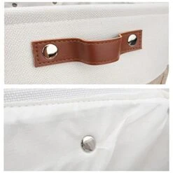 Personalized Dog Toy Box Square Basket With Leather Handles , Custom Name And Paw Pattern Puppy Toy Bin , Storage Baskets For Organizing Food Clothes And Pets Accessories(White Beige) 11 Personalized Dog Toy Box Square Basket With Leather Handles , Custom Name And Paw Pattern Puppy Toy Bin , Storage Baskets For Organizing Food Clothes And Pets Accessories(White Beige) -Dog Supplies Store 41flT05pwZL