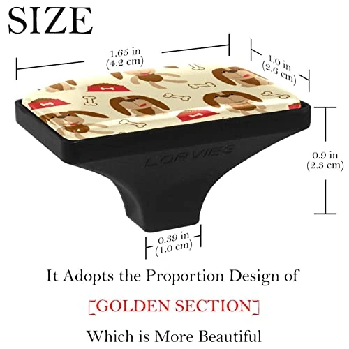 GENERIC 4 Pack Rectangular Handle Lovely Little Dog Bone Dog Food Cabinet Knobs Drawer Pulls 3 GENERIC 4 Pack Rectangular Handle Lovely Little Dog Bone Dog Food Cabinet Knobs Drawer Pulls - Image 3