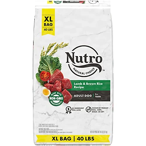 NUTRO NATURAL CHOICE Adult Dry Dog Food, Lamb & Brown Rice Recipe Dog Kibble, 40 Lb. Bag 1 NUTRO NATURAL CHOICE Adult Dry Dog Food, Lamb & Brown Rice Recipe Dog Kibble, 40 Lb. Bag