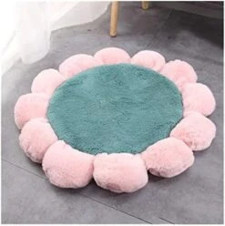 YangYan Super Soft Dog Bed Mat Round Washable Long Plush Dog Kennel Cat House Velvet Mats Sofa For Dog Chihuahua Dog Basket Pet Bed S/L (Color : C, Size : 55cm) -Dog Supplies Store 41gF8TPzaLL. AC