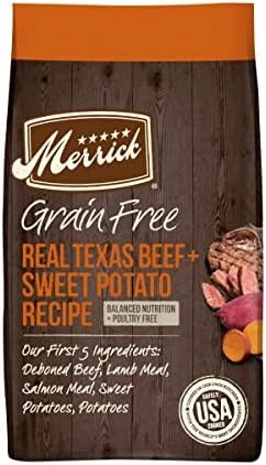 Merrick Dry Dog Food, Real Chicken And Sweet Potato Grain Free Dog Food Recipe - 22 Lb. Bag 15 Merrick Dry Dog Food, Real Chicken And Sweet Potato Grain Free Dog Food Recipe - 22 Lb. Bag - Image 15