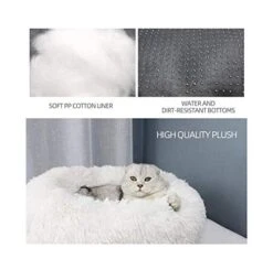 YangYan New Style Super Soft Dog Bed Round Washable Long Plush Dog Kennel Cat House Velvet Mats Sofa For Chihuahua Dog Basket Pet Bed (Color : Q, Size : XXL 80cm) -Dog Supplies Store 41grClHJsnL