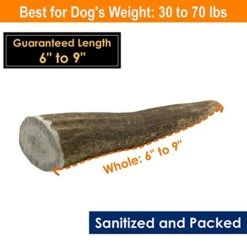 Deluxe Naturals Elk Antler Chews For Dogs | Naturally Shed USA Collected Elk Antlers | All Natural A-Grade Premium Elk Antler Dog Chews | Product Of USA, 1-LB Pack Large Cuts 18 Deluxe Naturals Elk Antler Chews For Dogs | Naturally Shed USA Collected Elk Antlers | All Natural A-Grade Premium Elk Antler Dog Chews | Product Of USA, 1-LB Pack Large Cuts -Dog Supplies Store 41hkoh40aaL