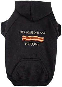 GENERIC Bacon Lover Dog Hoodie With Pocket - Food Dog Coat - Themed Dog Clothing - Black, XL 25 GENERIC Bacon Lover Dog Hoodie With Pocket - Food Dog Coat - Themed Dog Clothing - Black, XL -Dog Supplies Store 41i 2Z20EUL. AC 2
