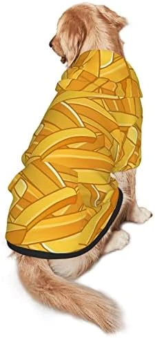 Fries Pattern Fast Food Pet Dog Hoodie Costume Pets Wear Hoodies Winter Coat Cloth Sweaters Sweatshirts Jacket Pullover 8 Fries Pattern Fast Food Pet Dog Hoodie Costume Pets Wear Hoodies Winter Coat Cloth Sweaters Sweatshirts Jacket Pullover - Image 8