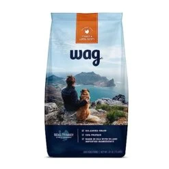 Amazon Brand - Wag High Protein Dry Dog Food Turkey & Lentil Recipe, Grain Free (30 Lb. Bag)
