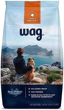 Amazon Brand - Wag High Protein Dry Dog Food Turkey & Lentil Recipe, Grain Free (30 Lb. Bag) 11 Amazon Brand - Wag High Protein Dry Dog Food Turkey & Lentil Recipe, Grain Free (30 Lb. Bag) - Image 11