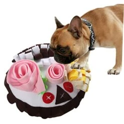 POPETPOP Cake Smell Pad Dogman Toys Dog Treat Dispenser Toy Food Decor Dog Foraging Mat Pet Blanket Cat Bowl Blanket Pet Foraging Mat Pet Accessory Adorable Sniffle Blanket Puppy Decorate -Dog Supplies Store 41iqYCDtGDL