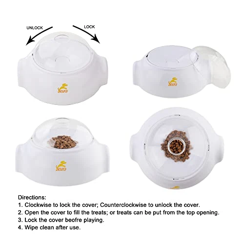 SKYAPUP Treat Dispensing Dog Toys, Slow Feeder Dog Bowls Game, Interactive Dog Toys For Boredom & Stimulating 3 SKYAPUP Treat Dispensing Dog Toys, Slow Feeder Dog Bowls Game, Interactive Dog Toys For Boredom & Stimulating - Image 3