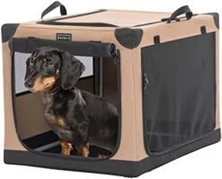 Petsfit Soft Dog Crate With Tilt Angle, 36" L X 24" W X 23" H Fit For Car Seats And Trunks, Multiple Carrying Options, Ideal For Dog Travel 25 Petsfit Soft Dog Crate With Tilt Angle, 36" L X 24" W X 23" H Fit For Car Seats And Trunks, Multiple Carrying Options, Ideal For Dog Travel -Dog Supplies Store 41kjbEFLoqL. AC