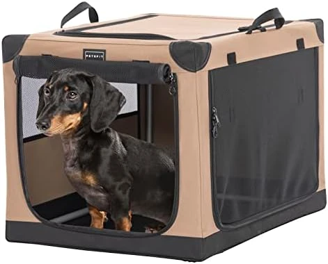 Petsfit Soft Dog Crate With Tilt Angle, 36" L X 24" W X 23" H Fit For Car Seats And Trunks, Multiple Carrying Options, Ideal For Dog Travel 11 Petsfit Soft Dog Crate With Tilt Angle, 36" L X 24" W X 23" H Fit For Car Seats And Trunks, Multiple Carrying Options, Ideal For Dog Travel - Image 11