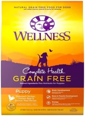 Wellness Complete Health Natural Grain Free Dry Puppy Food, Chicken & Salmon, 24-Pound Bag 8 Wellness Complete Health Natural Grain Free Dry Puppy Food, Chicken & Salmon, 24-Pound Bag - Image 8