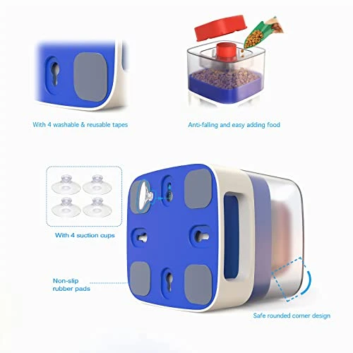 Monotre Dog Puzzle Feeder Toy With Button Interactive Mental Stimulation Food Dispenser, Improve Dog IQ Slow Feeding To Protect The Intestines, Suitable For Large, Medium And Small Dogs 2 Monotre Dog Puzzle Feeder Toy With Button Interactive Mental Stimulation Food Dispenser, Improve Dog IQ Slow Feeding To Protect The Intestines, Suitable For Large, Medium And Small Dogs - Image 2