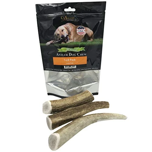 Deluxe Naturals Elk Antler Chews For Dogs | Naturally Shed USA Collected Elk Antlers | All Natural A-Grade Premium Elk Antler Dog Chews | Product Of USA, 1-LB Pack Large Cuts 1 Deluxe Naturals Elk Antler Chews For Dogs | Naturally Shed USA Collected Elk Antlers | All Natural A-Grade Premium Elk Antler Dog Chews | Product Of USA, 1-LB Pack Large Cuts